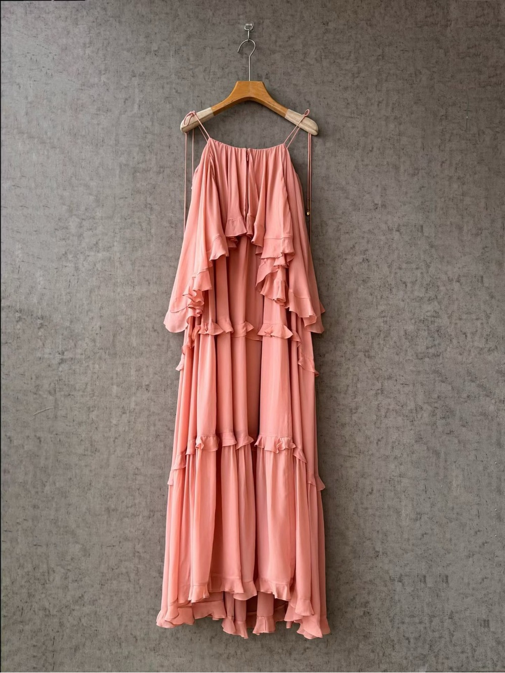 NWOT Zimmermann Women’s Pink Tiered Ruffle Maxi Dress, Size AU 2 = M - Picture 1 of 8